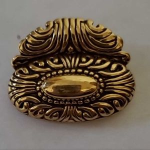 PREMIER DESIGNS Golden Avalon Necklace Pendant Scarf Clip Tie Ring